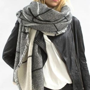 Zara Window Pane Blanket Scarf